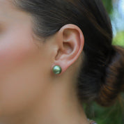 Pistachio Tahitian Pearl Studs