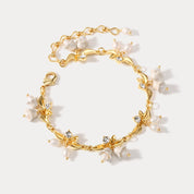 Golden Lily of The Valley Bracelet