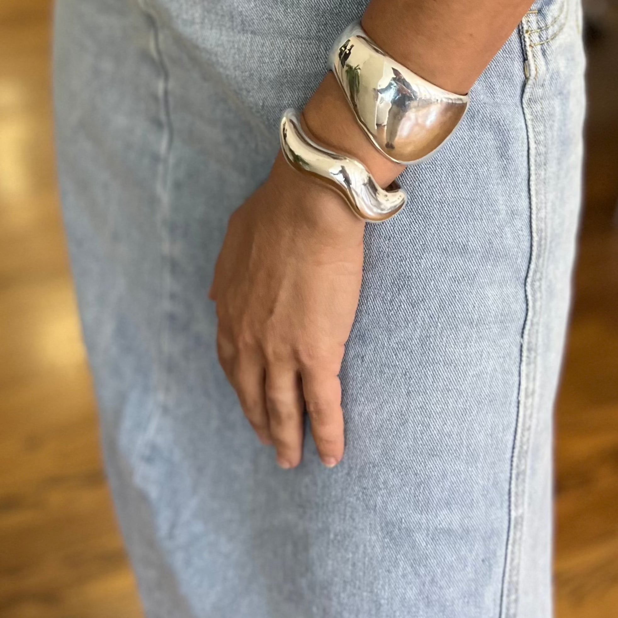 Jean Cuff + Large Astrid Cuff Set