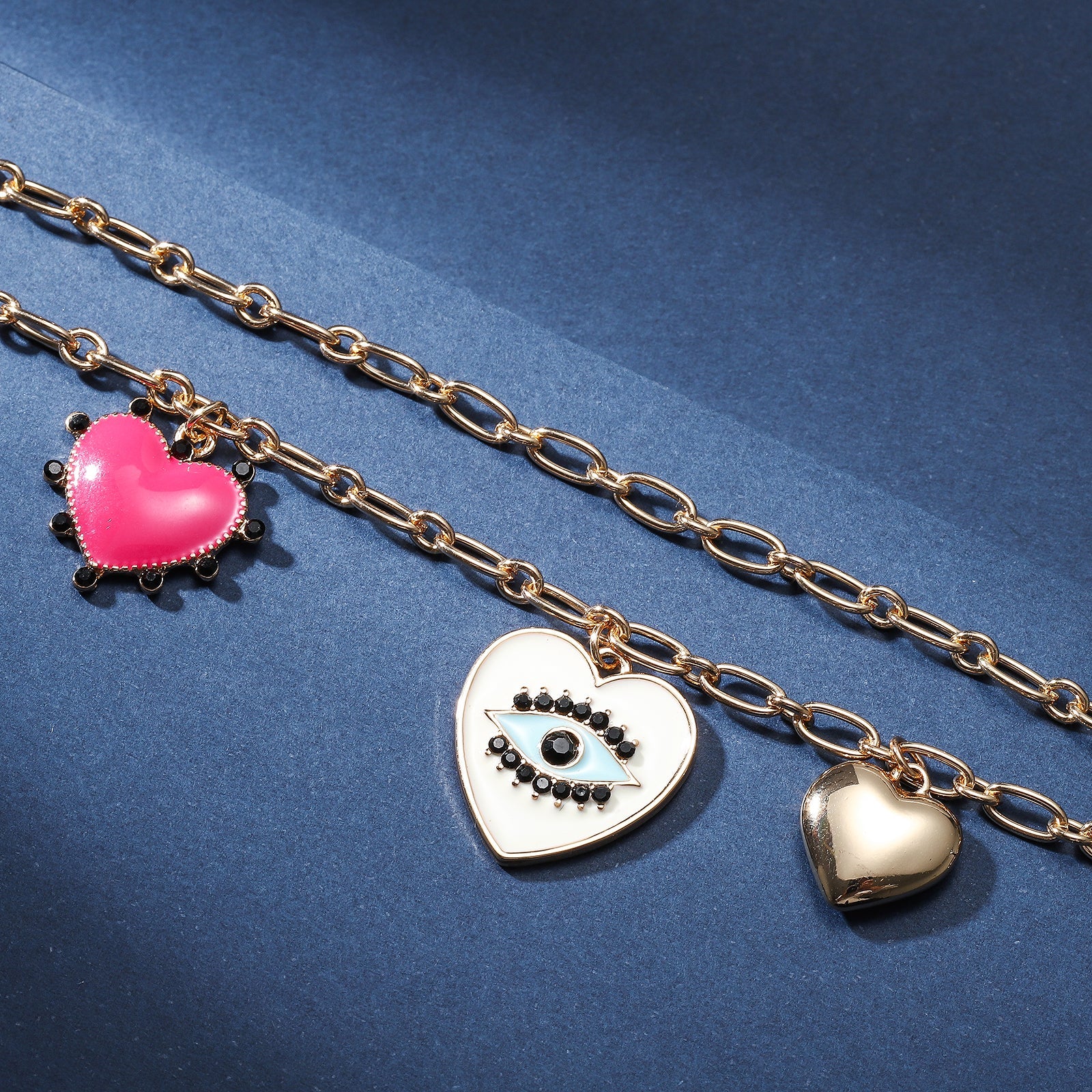 Evil Eye Heart Bracelet