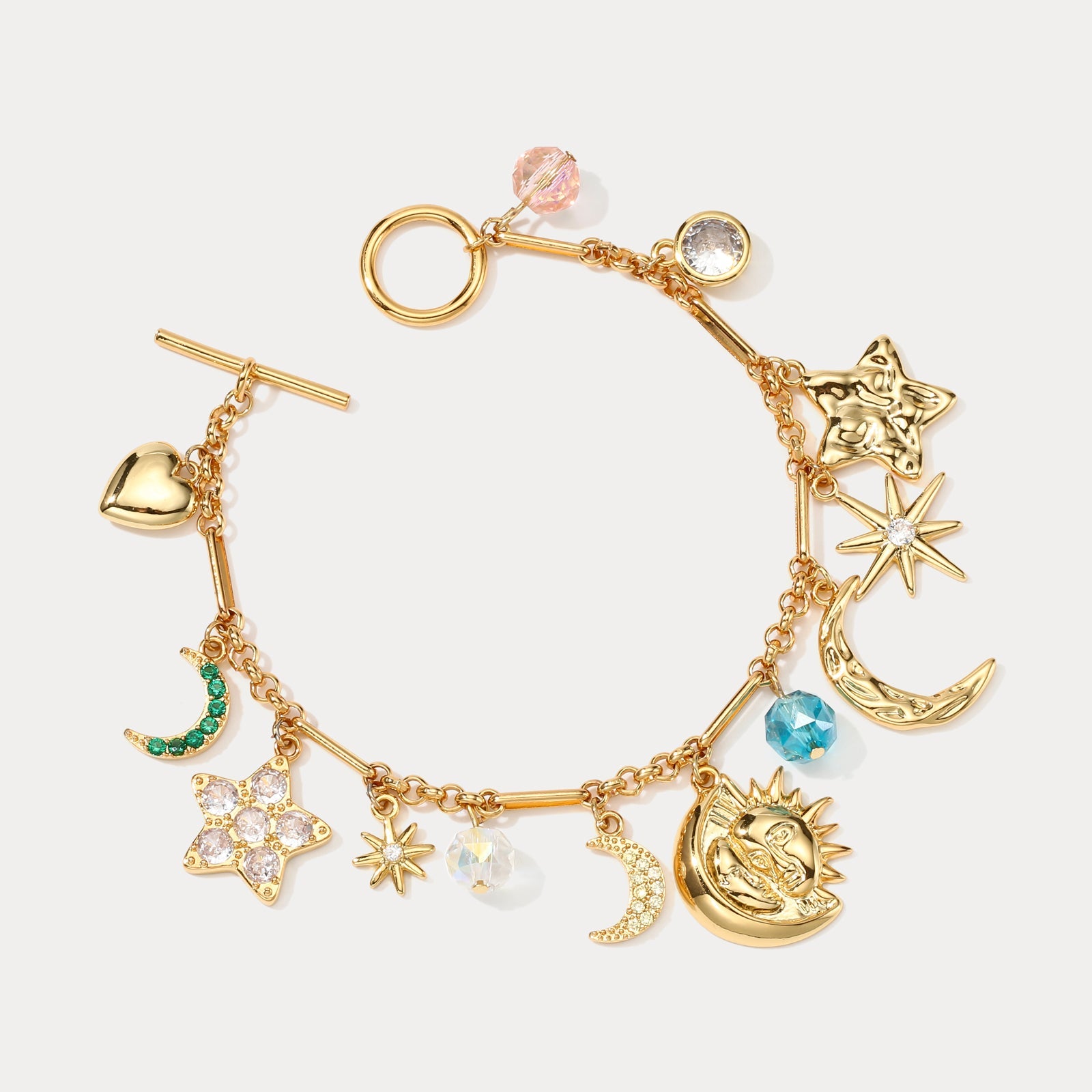 Moon Star Charm Bracelet