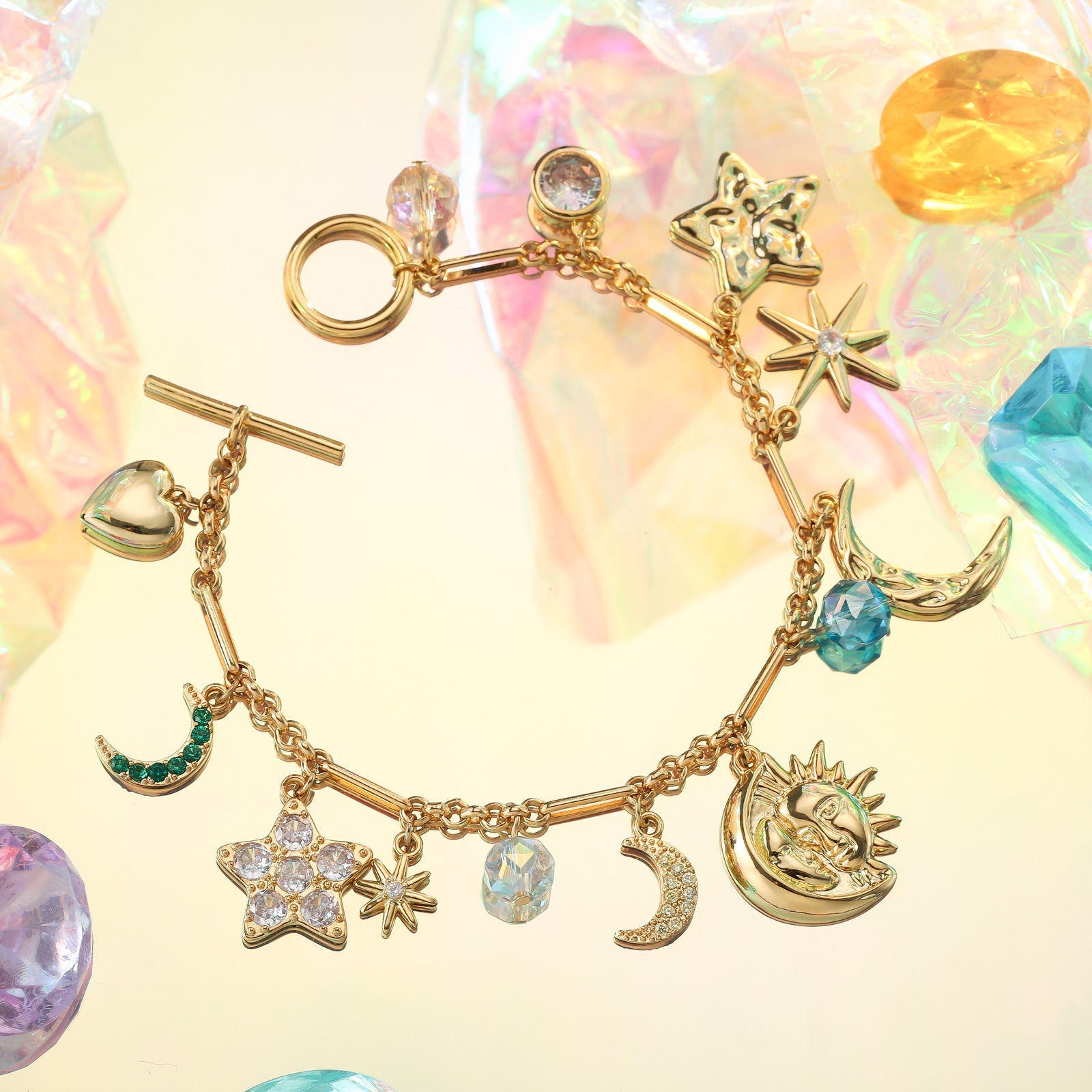 Moon Star Charm Bracelet