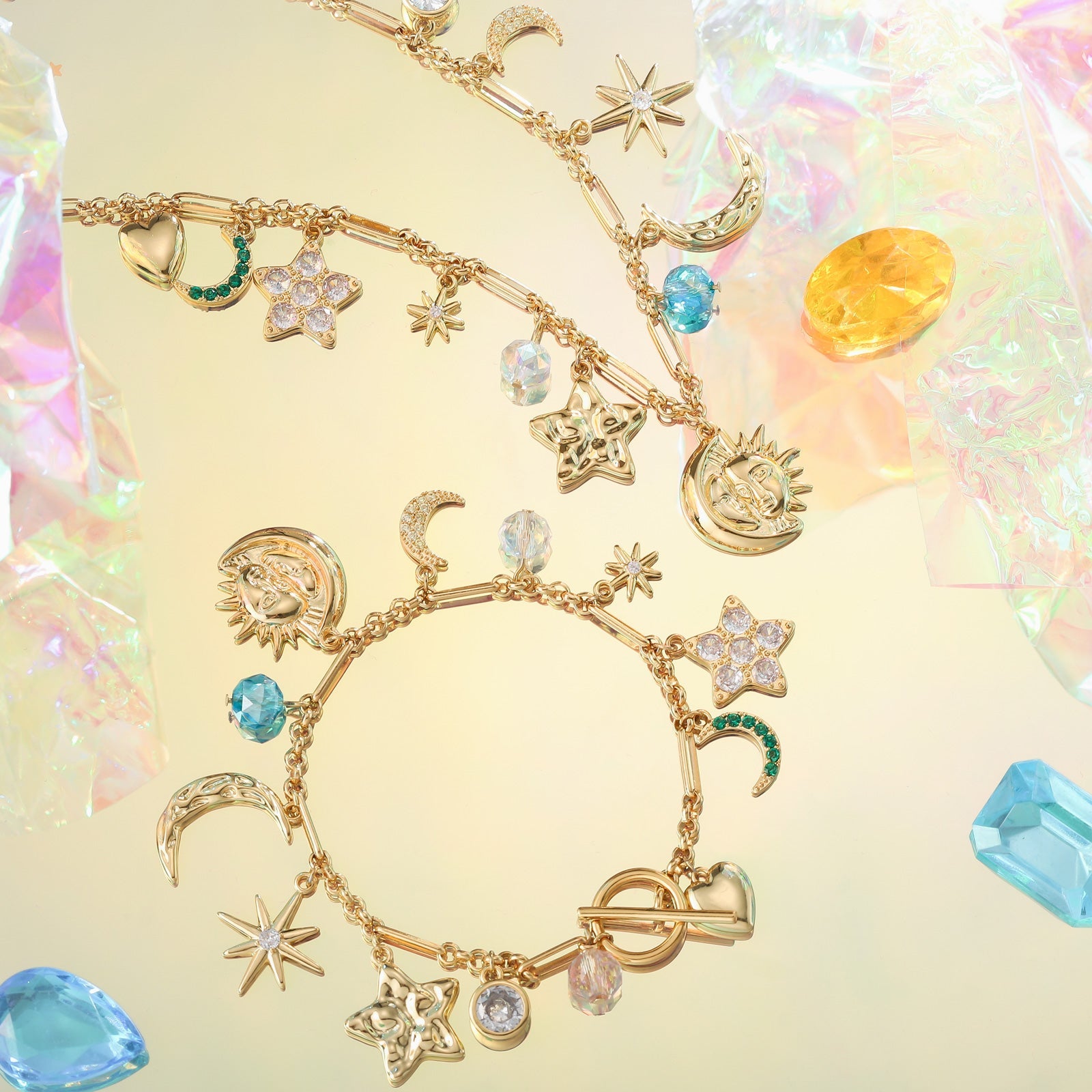 Moon Star Charm Bracelet