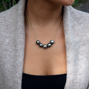 Bomboocha 5 Tahitian Pearl Floating Necklace