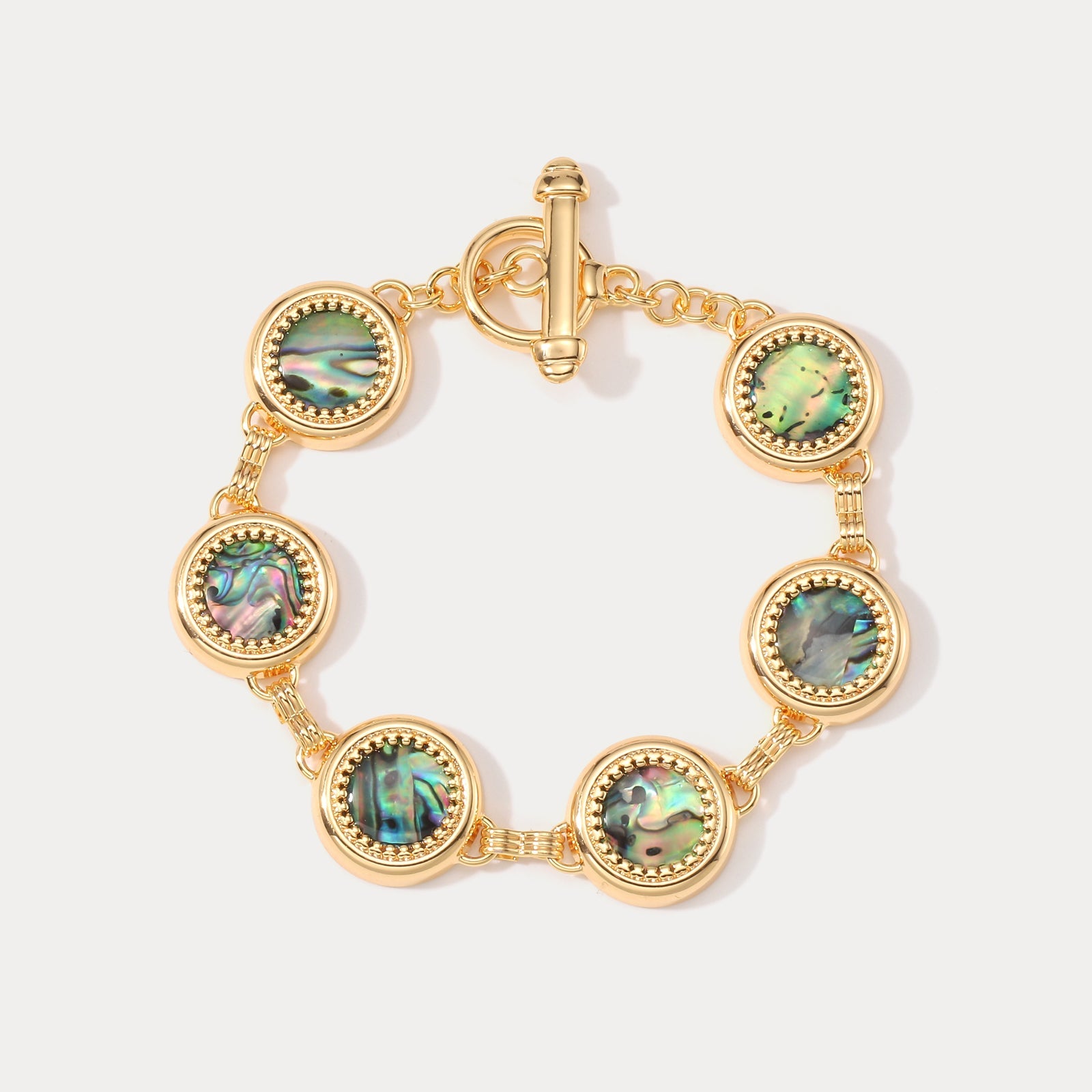 Abalone Shell Oil Painting Bracelet