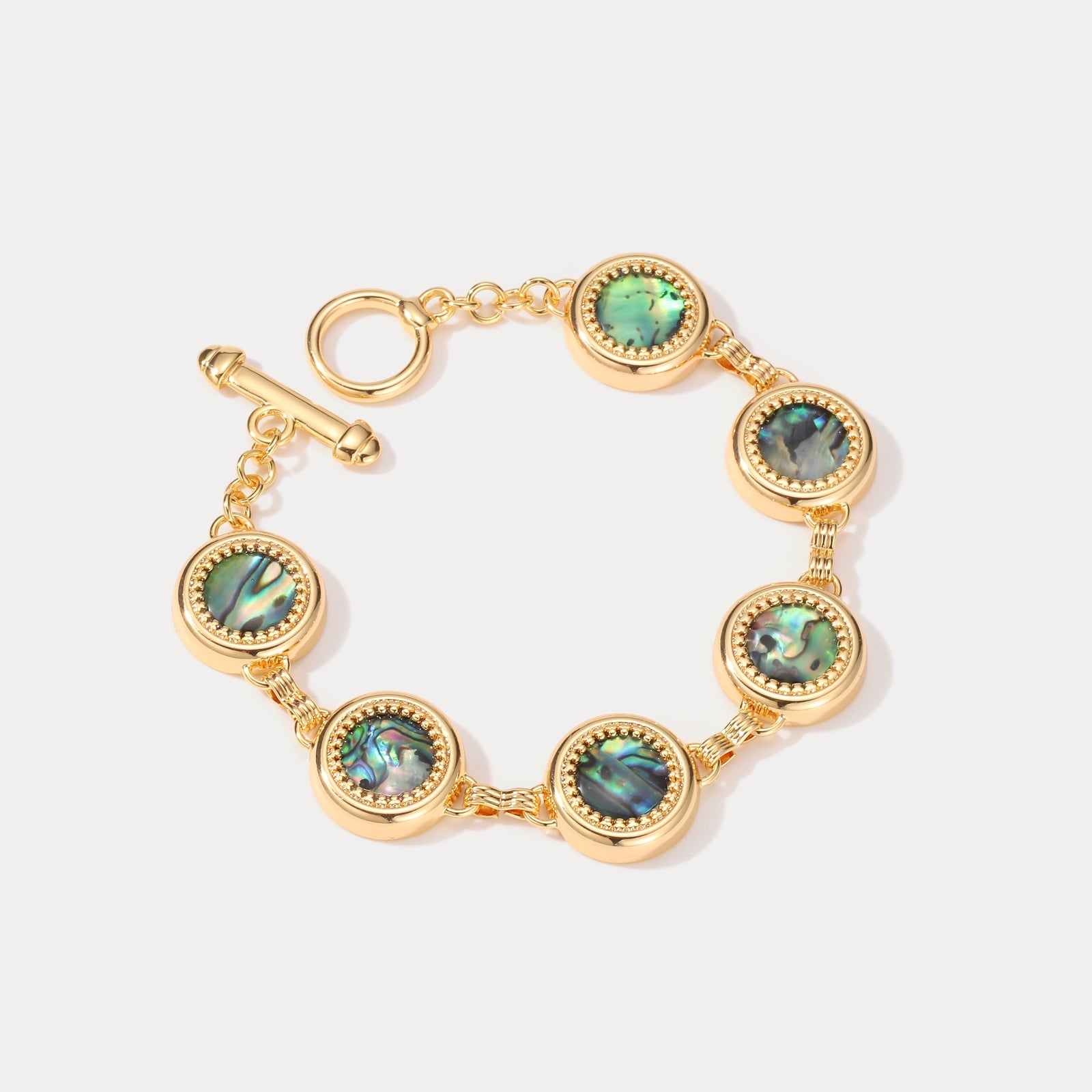 Abalone Shell Oil Painting Bracelet