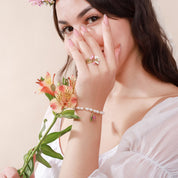 Purple Lily Of The Valley Bracelet