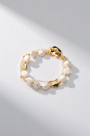 Double-Layered Baroque Pearl Bracelet