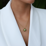 Green Goddess Pistachio Pearl Necklace