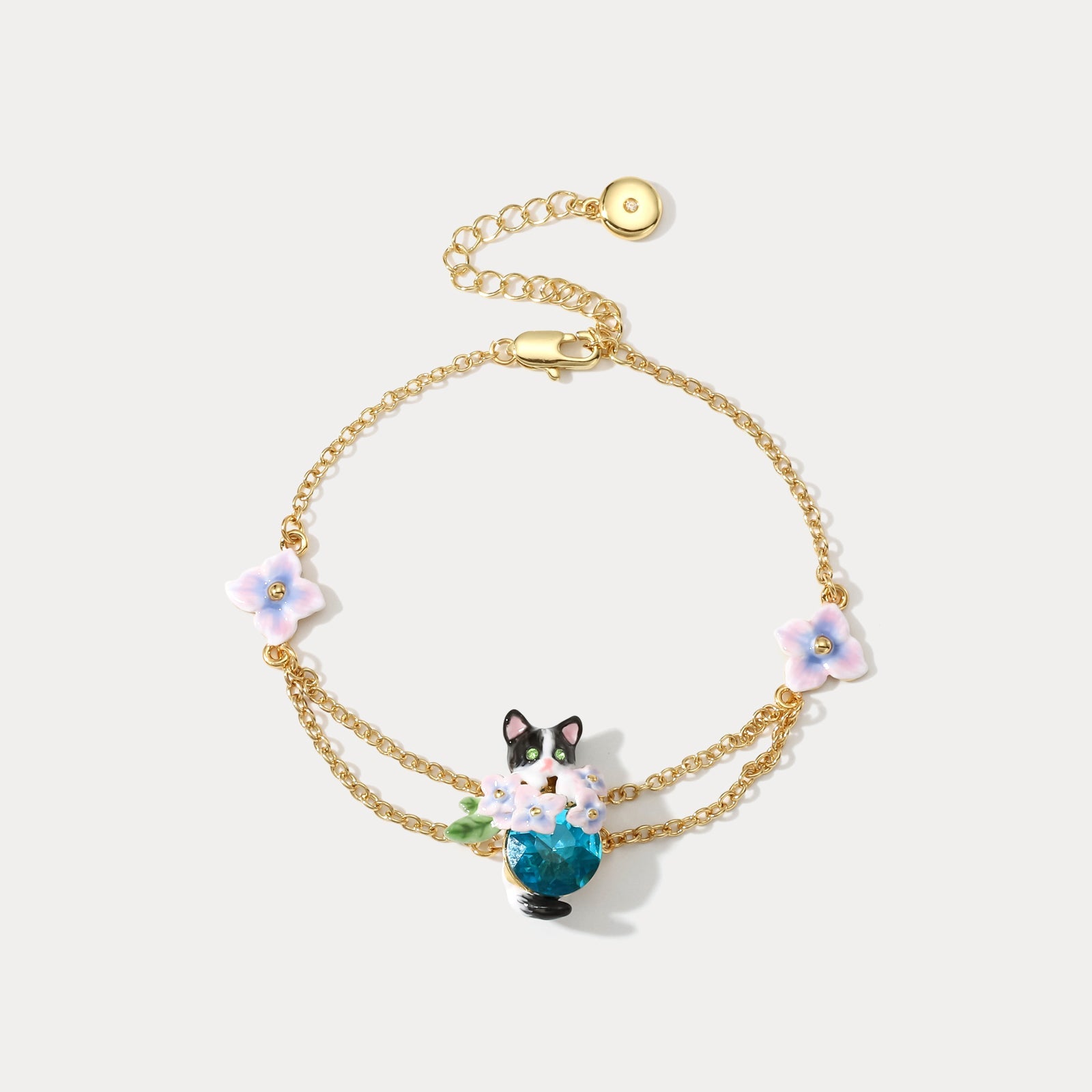 Kitten Sapphire Bloom Bracelet