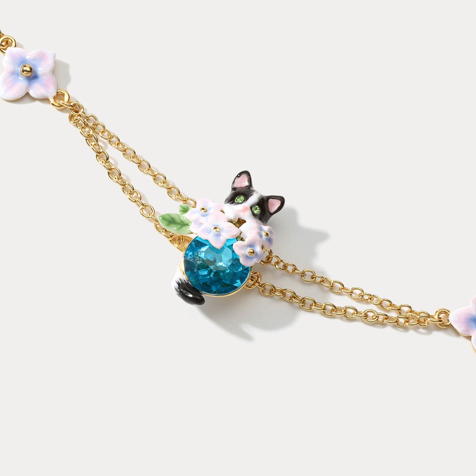 Kitten Sapphire Bloom Bracelet