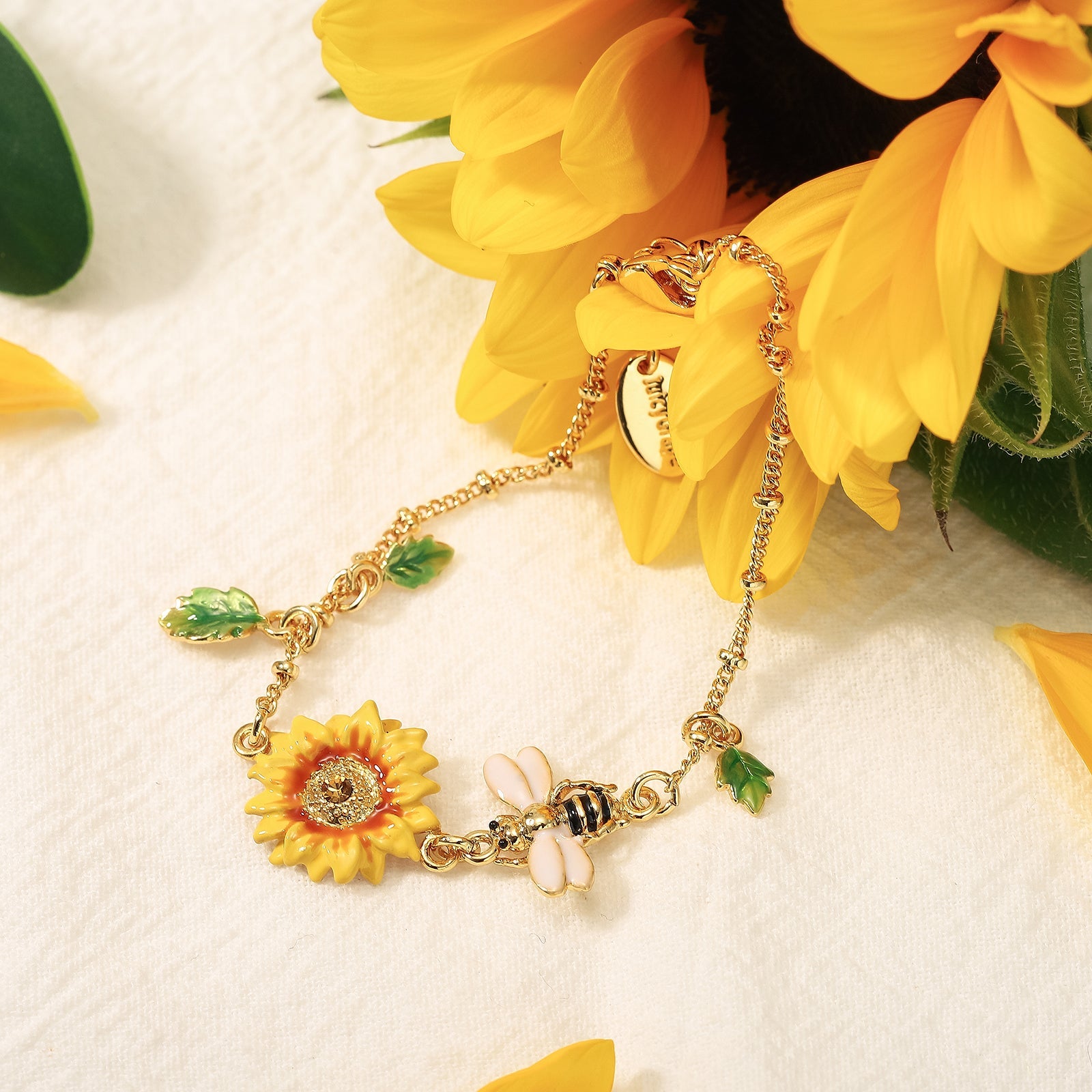 Sunflower Bee Bracelet