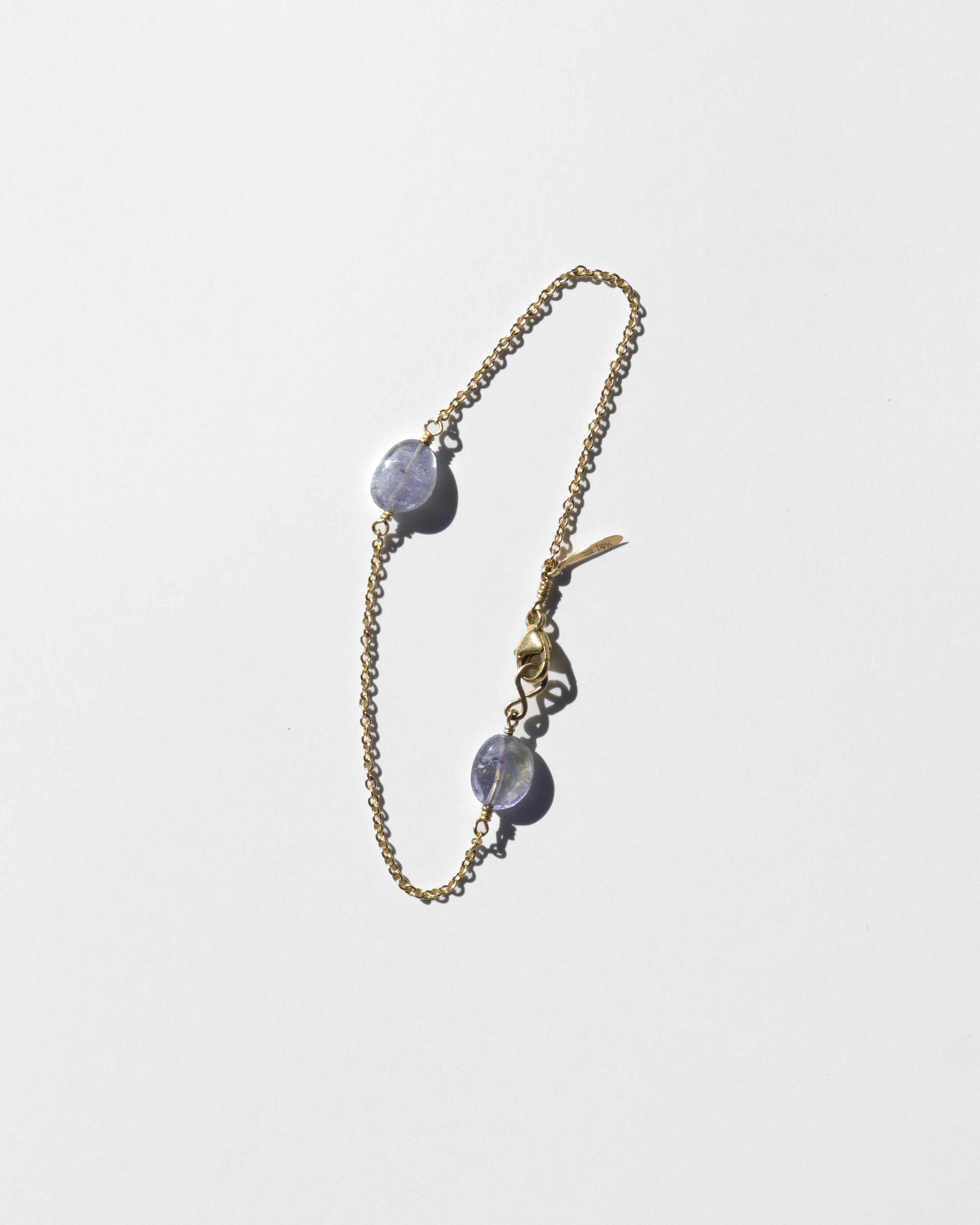 14K Iolite Chain Bracelet