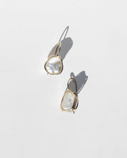 14K Keshi Pearl Floating Drop Earrings