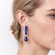 14kt Lapis Exclamation Earrings