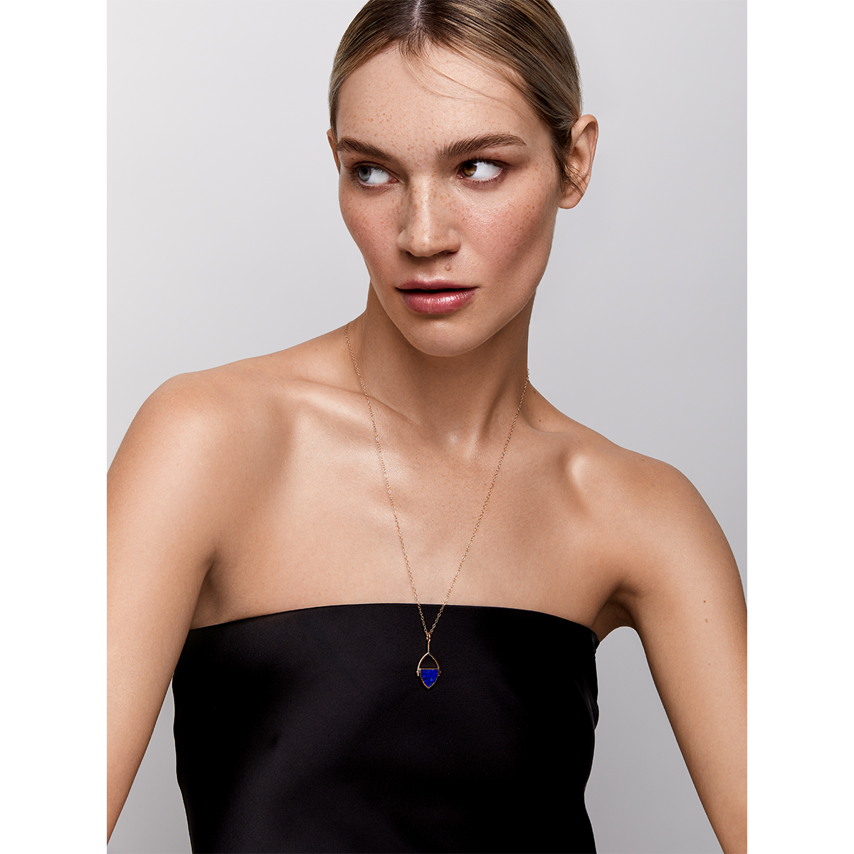 14kt Lapis Flip Necklace