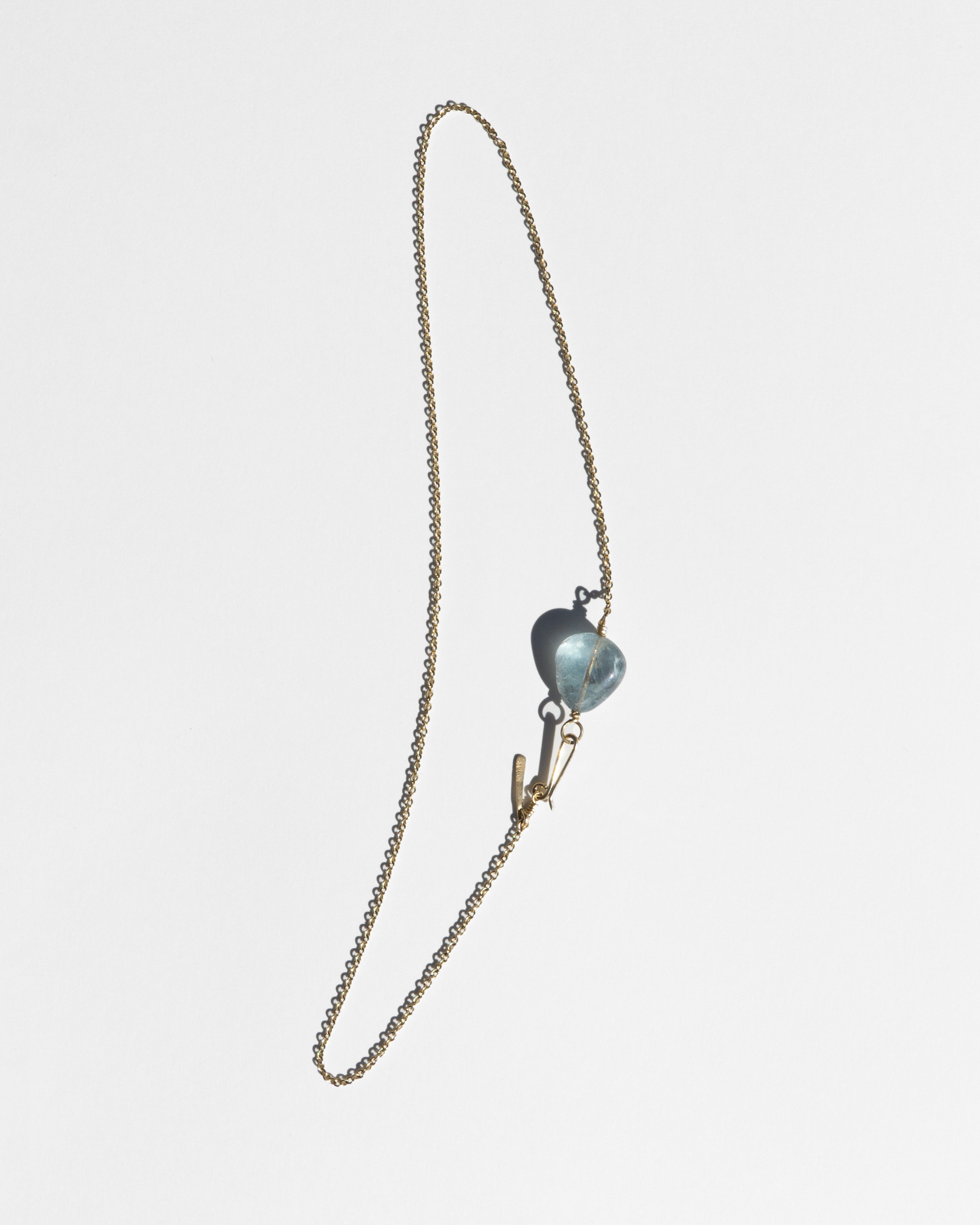 14K Sky Aquamarine Chain Necklace