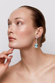 14kt Gold Something Blue Earrings