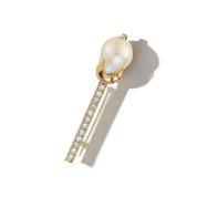 14kt Baroque Pearl Scepter Brooch