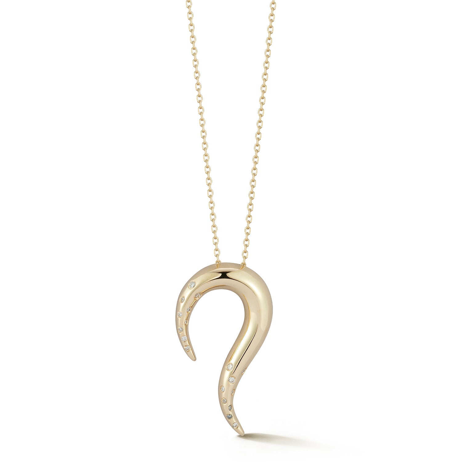 14kt Swoosh Necklace