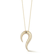 14kt Swoosh Necklace