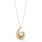 14kt Pearl Curl Necklace