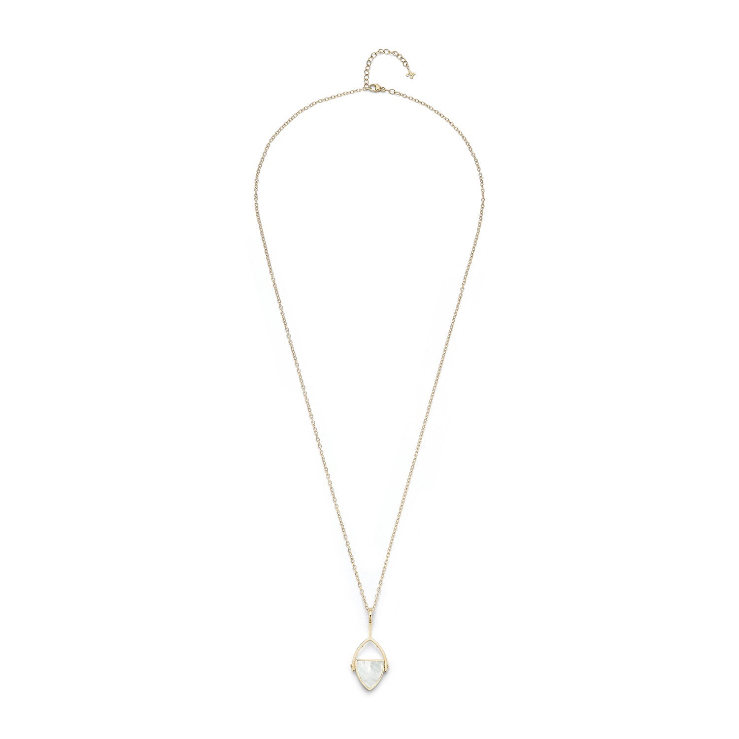 14kt Mother of Pearl Flip Necklace