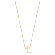 14kt Suspended Cross Necklace