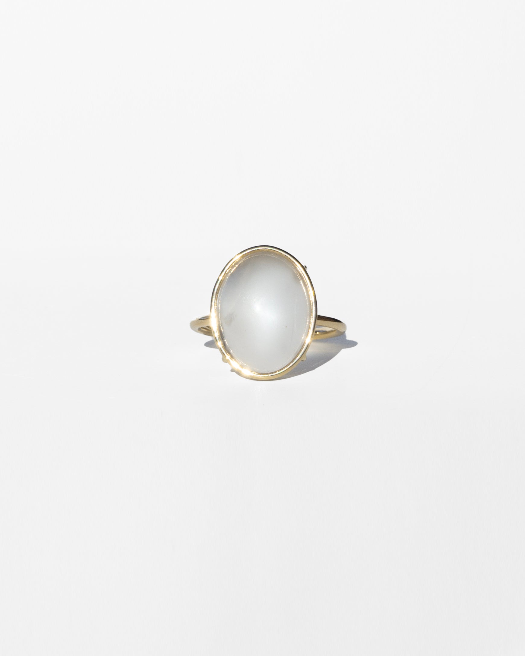 14K Moonstone Floating Ring