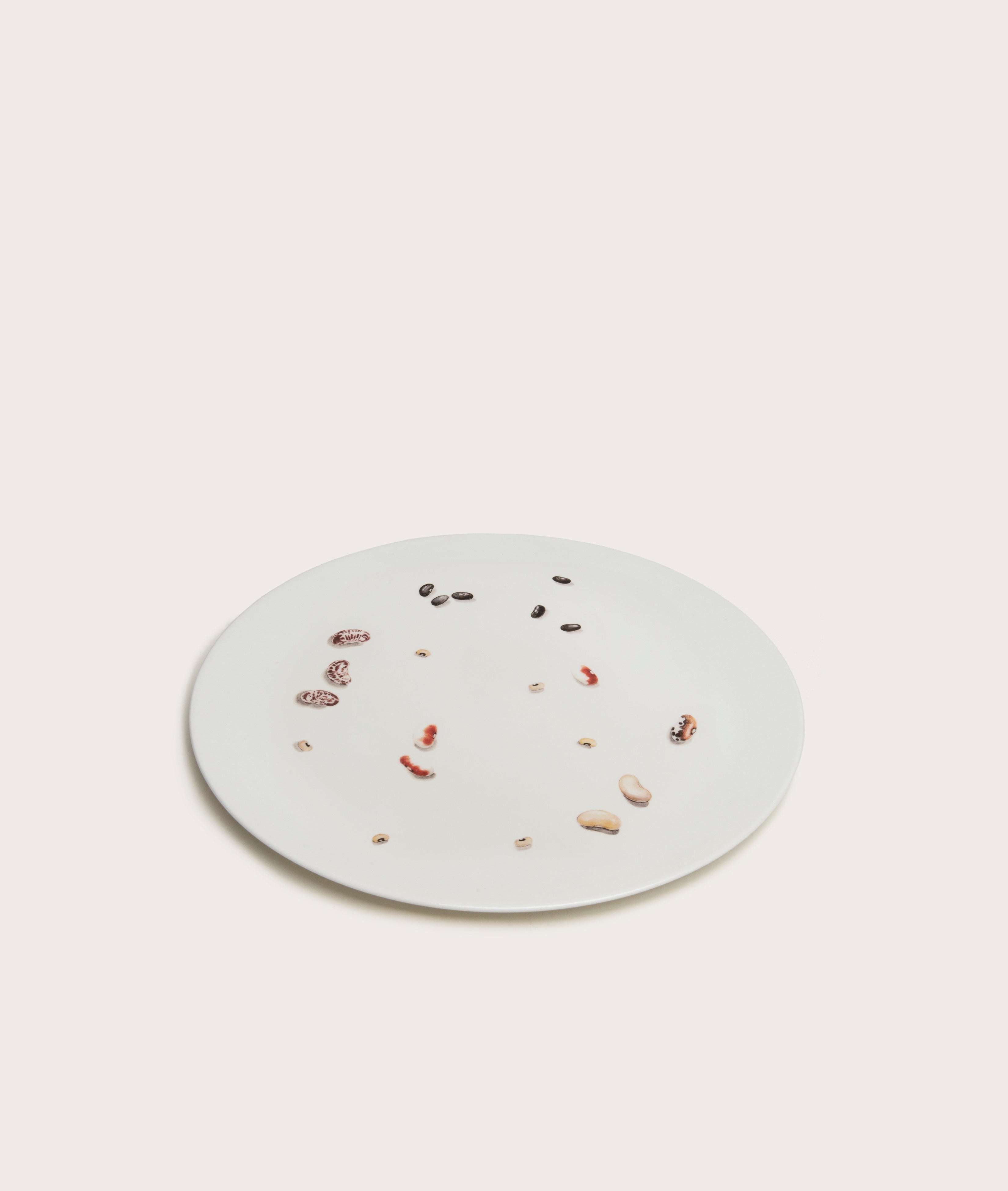 Serving Plate, Bean Trompe L'oeil