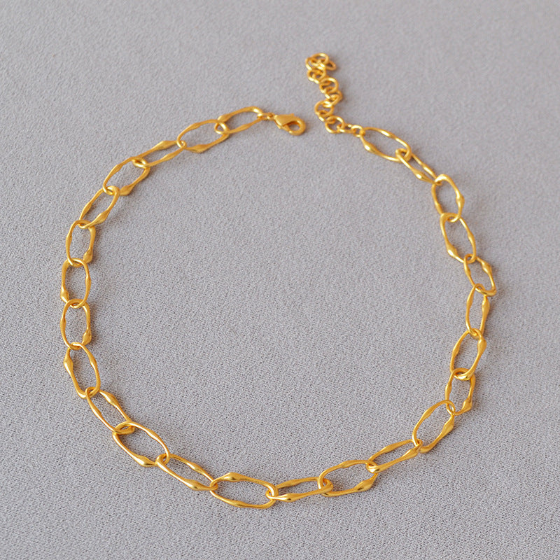 Irregular Gold Chain Necklace