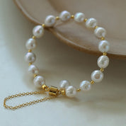 Irregular Freshwater Pearls Magnetic Clasp