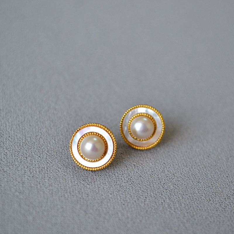 Freshwater Pearl Shell Earrings