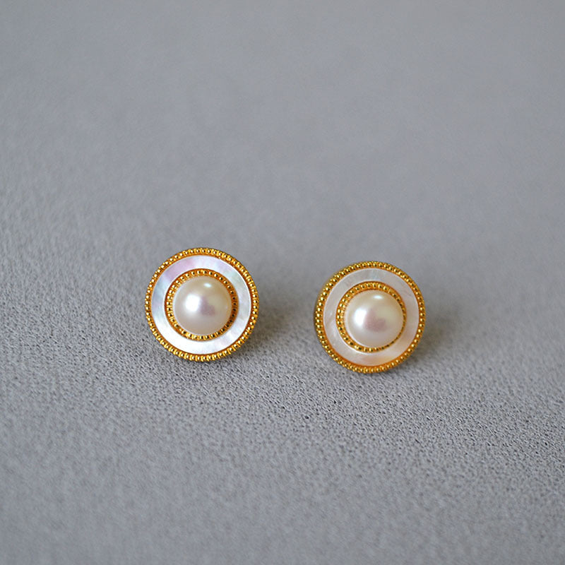 Freshwater Pearl Shell Earrings