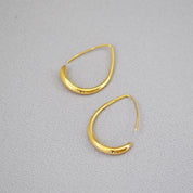 Waterdrop Shape Hoop Earrings