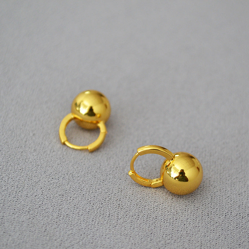 Classic Gold Ball Earrings