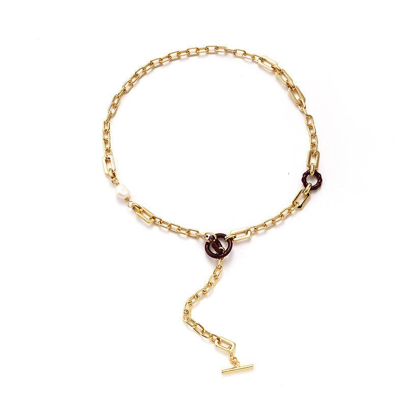 OT Lock Gold Chain Necklace