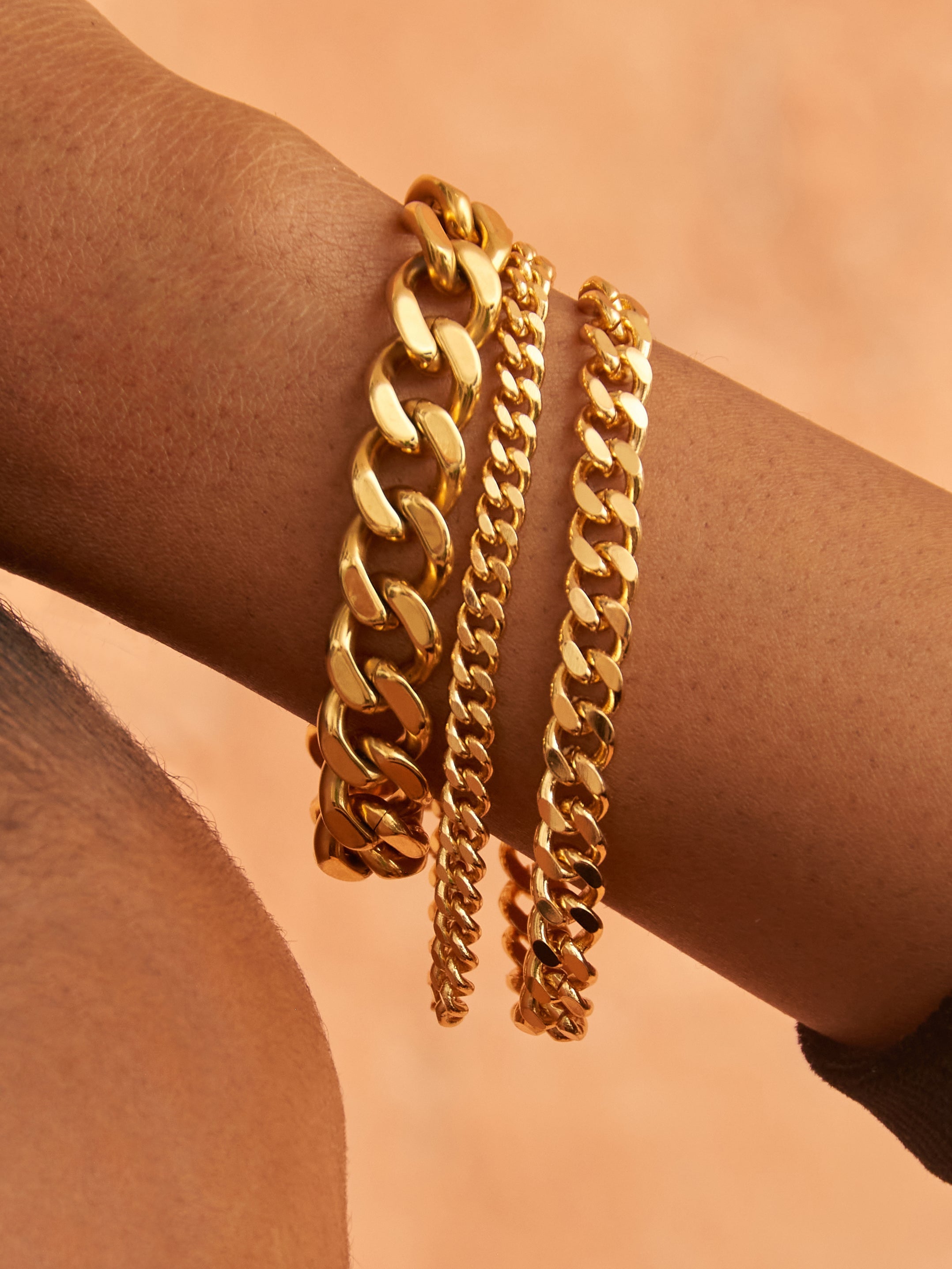 THE CHUNKY CUBAN NECKLACE & BRACELET- LINK COLLECTION