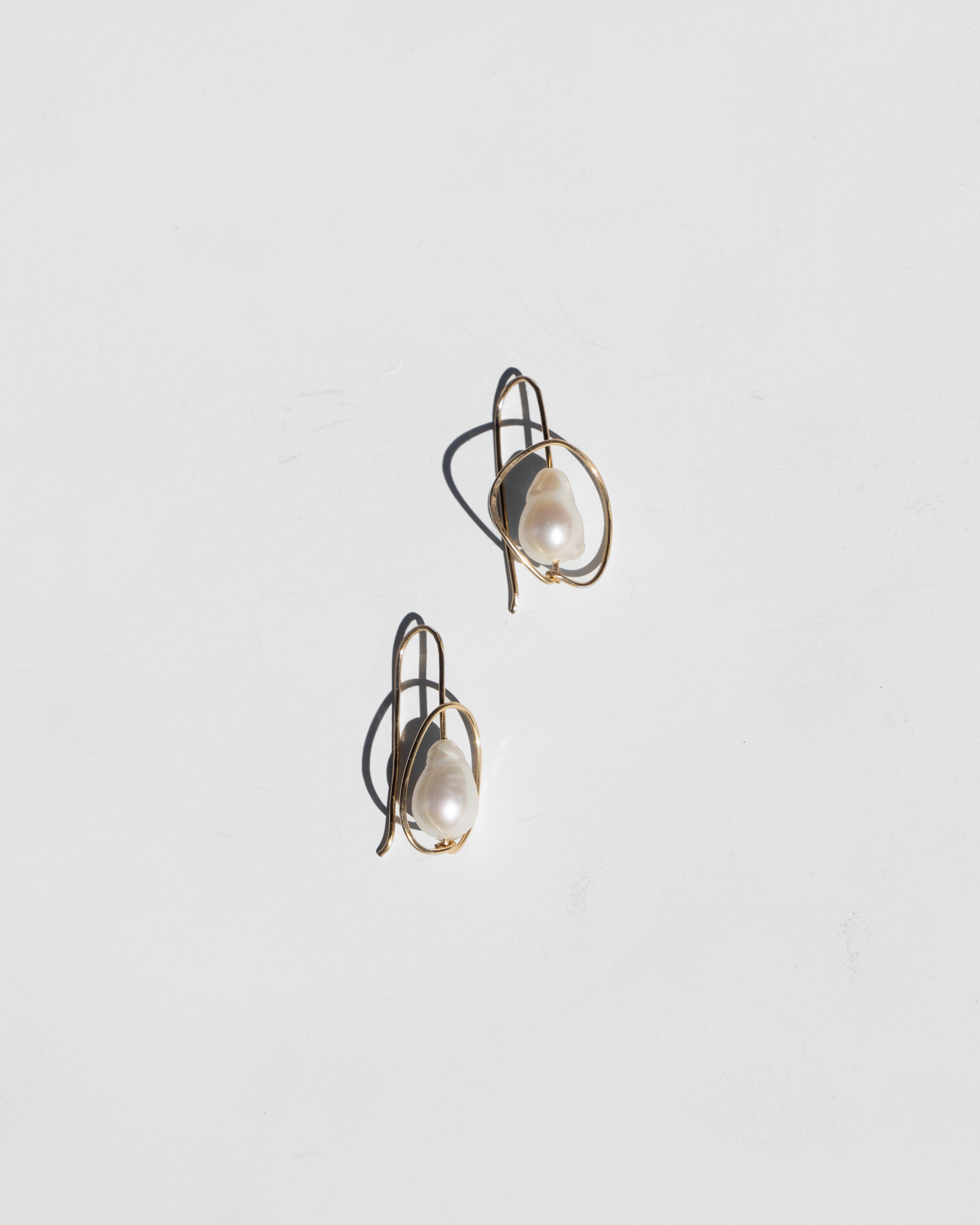 Petite Pearl Orbit Earrings