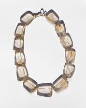 14K Rutilated Quartz Layering Necklace