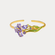 Iris Flower Cuff