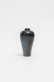 ANONYMOUS, BLACK STUDIO POTTERY VASE, C. 1960