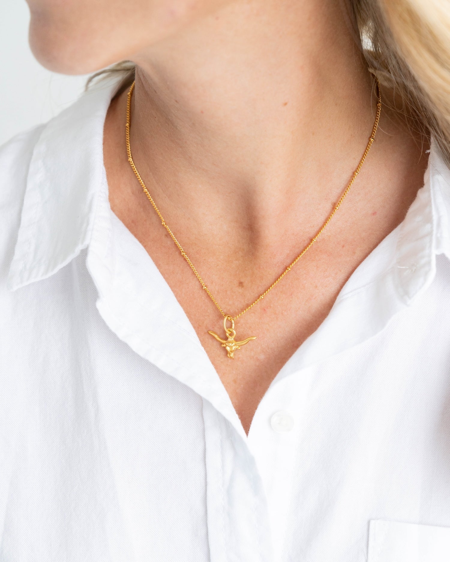 Dainty Longhorn Necklace