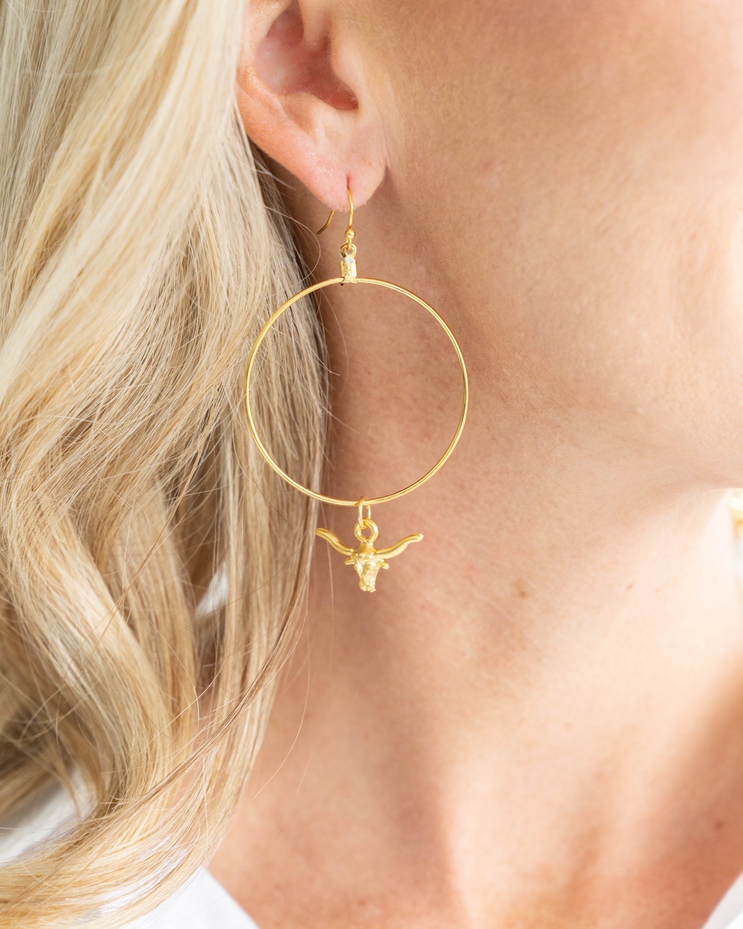 Longhorn Loop Earrings