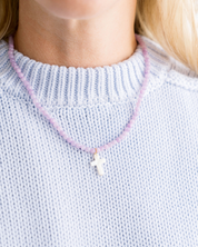 Alys Pearl Cross Necklace