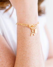 Bamboo Initial Bracelet