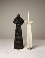 Taper Candle, Lace Bow