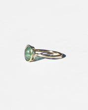 14K Sea Green Tourmaline Floating Ring