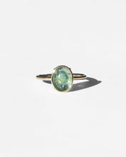 14K Sea Green Tourmaline Floating Ring