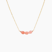 Triple Pink Pikake Necklace